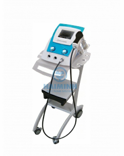 Máy điều trị bằng sóng xung kích sử dụng công nghệ E.S.A áp lực điều chỉnh 5Bar 0